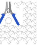 Heavy Duty Stainless Steel Miter Spring Clamp And Pliers Set With Storage Ring For Picture Frame And Woodworking Projects That Won't Rust Or Deform In Studio Workshops Outdoors Including 24 Pcs For All Your Gluing Needs, pliers and 24 clamps