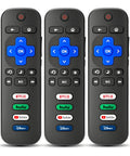 3 Pack Replacement Remote For Roku TV Compatible With TCL Onn Hisense Roku TVs No Setup Required Works Right Away