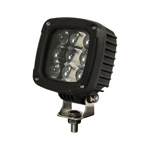 Hot Blue LED Pedestrian Warning Light For Forklifts Pumps Out 400 Lumens Of Straight Up Visibility To Keep Your Crew Safe From Blind Spots Boasting No Hassle IP69K Rated Aluminum Housing And Gritty Polycarbonate Lens For Serious Durability