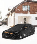 Ford Mustang All Weather Car Cover Waterproof Custom Fit 1994 2025 With 420D Oxford Heavy Duty Windproof Snowproof on car