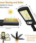 2 Pack Solar Street Lights Outdoor With 120 LED Ultra Bright Motion Sensor Remote Control IP65 Waterproof Wireless Wall Light