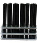 25 Piece Transfer Punch Set From 1mm To 13mm In 0.5mm Increments With Four Seven Eighths Inch Length Black Oxide Finish Heat Treated Tool Steel