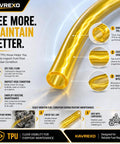 Top Tier TPU Fuel Line Kit 3/16 And 1-4 Inch With 8 Heavy Duty Clamps For Small Engines Lawmowers Trimmers And Chainsaws Flexible Durable Performance Gear clear yellow TPU hose