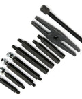 Heavy Duty Bearing Separator Puller Set 12 Piece With 2 Inch And 3 Inch Splitters Pro Grade Kit In Case For Removing Bearings Drop Forged