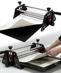 Versatile Printing Press For Etching Embossing And Block Printing With Felt Base Plate And 360 Degree Ergonomic Design in use