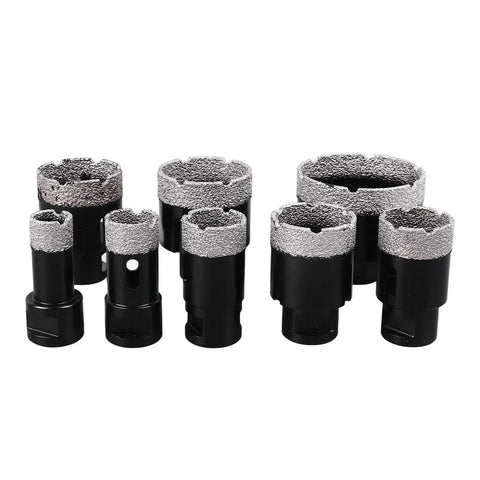 Kickstart Your DIY Project With This Awesome 8-Pc Grit Hole Saw Kit Designed For Drilling Marble Glass Ceramic Tiles And Concrete With Sharp Diamond Tips That Make Hard Work Easy Peasy, 8 diamond hole saw bits