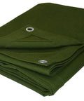 Heavy Duty Canvas Tarp 10x12 Feet With Rustproof Aluminum Grommets Every 24 Inches All Weather Ready Multipurpose Tarpaulin Cover