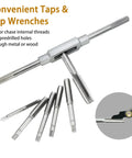Axelord 40-piece metric tap and die set with T-handle wrench and assorted dies for M3-M12