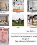 Room collage with 'Ramen Themed Vintage Metal Sign With Send Noods Bowl Illustration Tin Wall Art 8 By 12 Inches' at the bottom
