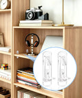 Rock Solid Clear Plastic Cabinet Shelf Pegs featuring hassle free installation, smooth sliding fit in wooden shelving.