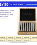 No Sweat Boss Level Dead On Accurate Hardened Steel Parallel Machining Blocks For Cnc Milling Router Table And Garage Setup Go To Tool Kit With Nine Pairs in a wooden box.