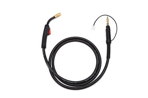 15 Foot MIG Welding Gun Torch Stinger Replacement For Hobart H 10 And AutoArc MIG Guns Compatible With Hobart Handler 130XL 135 140 175 187 And AutoArc XLT142 XLT182 Ready To Feed 030 035 Welding Wire coiled view