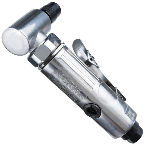 Top Notch Quarter Inch Angle Pneumatic Die Grinder Featuring Slick 90 Degree Head And Killer Variable Speed Control for precision work.