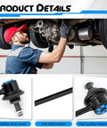 Mechanic working under car with 2 Piece Front Sway Bar Link Kit For Honda Civic 2012 2015 And Acura ILX 2013 2022 Replace K750604 K750605