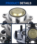 Close-up of Rear Wheel Hub Assembly For Honda Accord 2013-2015 And 2018-2023, Acura TLX 2015-2020, 5-Lug, 4-Hole Flange design