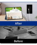 Black 15 Amp GFCI Outlet With Type A And Type C Ports 40 Pack Self Test Electrical Receptacle featured after installation.