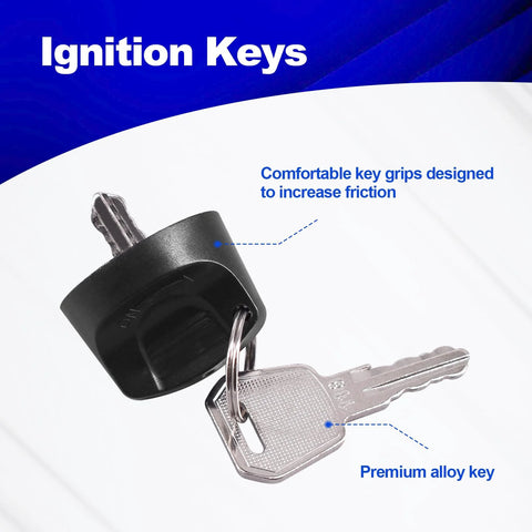 Ignition Keys For EP Electric Pallet Jacks Compatibility With E30 EZ30 EPT20-15ET JX1 JX2 Spare Key Set With Alloy Core