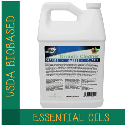Biobased Granite Countertop Cleaner For Food Prep Areas, Safe On Granite, Marble, Quartz, USDA Certified, 1-gallon bottle