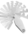 29 Degree Acme Screw Pitch Gauge Set 16 Piece Steel Thread Pitch Measuring Tool With Laser Engraved Scale for metalworking