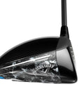 Side view of Paradym AI Smoke Max Left Handed Driver 10.5 Degree Graphite Regular Shaft with adjustable perimeter weighting