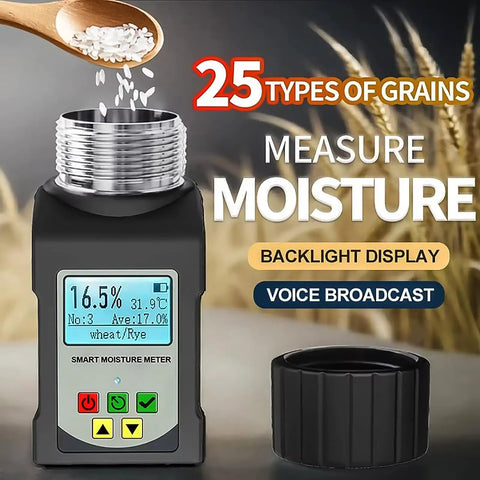 Grain Moisture Tester Portable Cup Type Meter For 25 Grains Including Wheat Corn Coffee High Precision 0.5 Percent With Temperature Compensation Data Storage For Farmers Food Processors And Traders, cup fill view