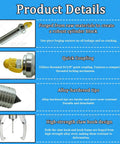 Rig Ready Split Hydraulic Gear Puller Kit With Remote Manual Pump And Heavy Gauge Hose components showcasing durability and design details.