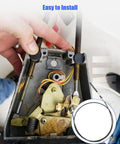 Hands installing 2 Pack Remote Control Cable For Johnson Evinrude BRP OMC Outboard Engine Throttle Shift Replacement 0173111