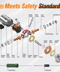 Components of 36V EZGO Solenoid Relay With Resistor And Diode For EZGO TXT And Marathon Golf Carts 1980 To 2010 with labels