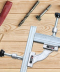 Heavy Duty Right Angle Welding Clamp With Precision Positioning Jig Forged From Cold Rolled Stainless Steel For Rock Solid 90 Degree Alignment on wooden surface with tools