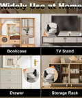 10 Pack Furniture Anchors For Baby Proofing Anti Tip Wall Straps on bookcase, TV stand, drawer, and storage rack