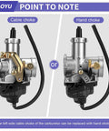 30mm Carburetor With Exhaust Header Stage 1 Kit Replacement For Predator 420cc 301cc And GX390 GX340 GX270 GX240 Engines dual choke options diagram