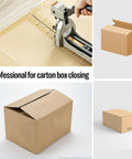 Carton Closing Staples Sixteen Gauge One And Three Eighths Inch Crown By Three Quarters Inch Leg Copper Coated For Pneumatic And Manual Box Staplers sealing cardboard box