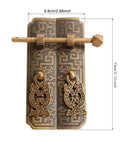 Antique Brass Cabinet Drawer Knob Handle For Furniture Decorative Door Hardware Easy Install with Retro Pattern Design