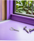 Stainless Steel Eye Bolts M10x60 With Nuts And Washers Anti Loosening Beefy Heavy Duty Lifting Eye Bolt For Machinery Mounting And Concrete Wall Installation Weather Resistant Surface And Extra Length For Deep Anchoring on purple surface