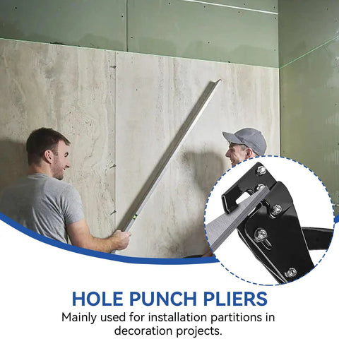 Heavy Duty Steel Stud Crimper Pliers Framing Tool For Fixing Light Steel Keels With 0.5-0.8mm Wall Thickness demonstrated in use