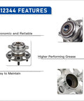 Two Pack Rear Wheel Hub Bearing Assembly 512344 FWD Only Fits Honda Accord Crosstour 2010 2011 CRV 2007 2011 Crosstour features