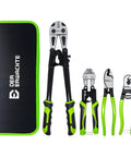 4 Piece Bolt Cutter Set With 14 Inch Heavy Duty Bolt Cutter, 8 Inch Mini Bolt Cutter, 8 Inch Wire Cable Cutter, And 8 Inch Wire Rope Cutter With Carrying Bag