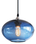 Pendant Lights Kitchen Island Hand Blown Glass UFO Ceiling Light Fixture With Seeded Bubbles Dope Modern Rustic Clear Pendant