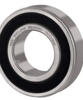 Close-up of 2 Pack 6002-2RS Rubber Seal Bearing 15x32x9mm showing rubber seal and metal finish