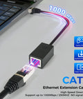 Five Pack Multi Angle Cat6 Ethernet Extension Cables With Up Down Left Right Straight Angles For A Kink Free Setup Shielded FTP RJ45 Patch