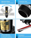 Smart Dusk To Dawn Photocell Sensor For Outdoor Lights Auto On Off with 180-degree swivel, threaded base, UL certification, wire connection.