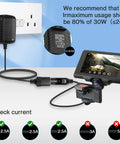 Get Your Gear Juiced Up With This Real Deal AC To DC Converter 12V 2A 24W Car Cigarette Lighter Socket Adapter Power Cable American Standard Plug with display.