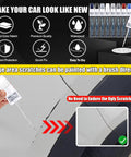 Majestic Black Pearl NH893P Touch Up Paint For Acura Cars Easy Scratch Repair Kit 2 In 1 Scratch Remover Pen With Micro Applicators Quick Color Match And DIY Car Fix, showing application on car scratch