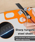 Rugged Handheld Edge Banding Trimmer With Ten Sharp Blades Hassle Free Veneer Cutter for efficient edge trimming on wood.