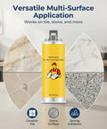 All-In-One Tile Repair Kit For Cracks And Chips, Quick-Drying Glue With Color-Matching Paste shown with tile surfaces