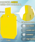Heavy Duty AR500 Steel Target For Shooting With Target Stand And Yellow Silhouette Gong Half Inch Thick Metal Target For Range Practice
