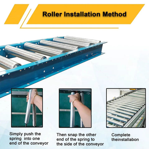 Medium Duty Roller Conveyor Tubes For Smooth Factory Operations And Boat Trailer Builds built during installation showing rollers.