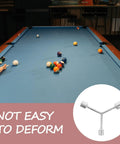 Heavy Duty Y Shape Three Prong Socket Wrench For Pool Table Rail Fix And Felt Cloth Swap, on a billiard table with balls.