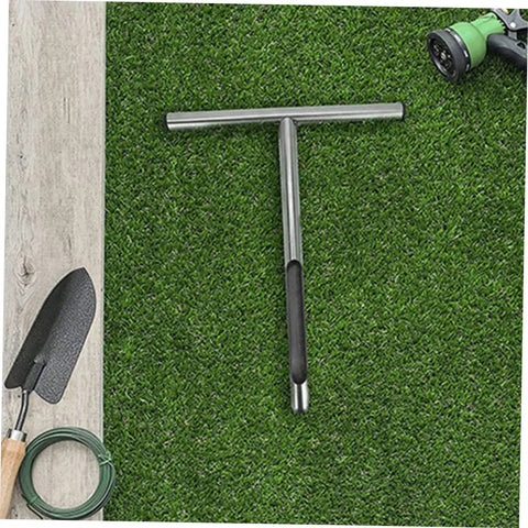 Stainless Steel Soil Sample Probe Tool With T Handle For Easy Field Soil Sampling, Lightweight And Portable Sampler on grass