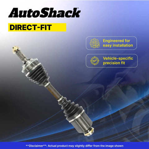 Front CV Axle Shaft Assemblies Pair For Nissan Murano 2009 To 2014 AWD V6 3.5L Driver And Passenger Sides Replacement Heavy Duty Premium Quality Pre Greased Direct Fit Easy Installation, direct-fit axle